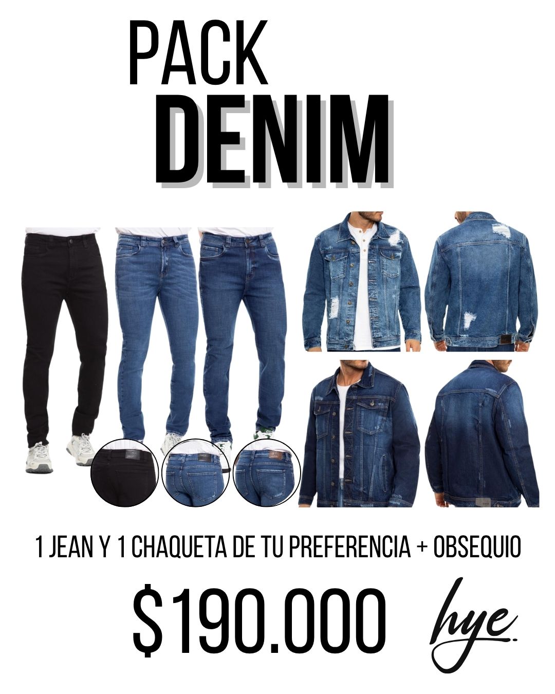PACK DENIM + OBSEQUIO + ENVÍO SIN COSTO ADICIONAL